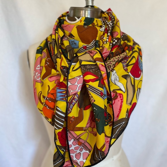 Multi coloured extra large shawl scarf. - Picture 12 of 13